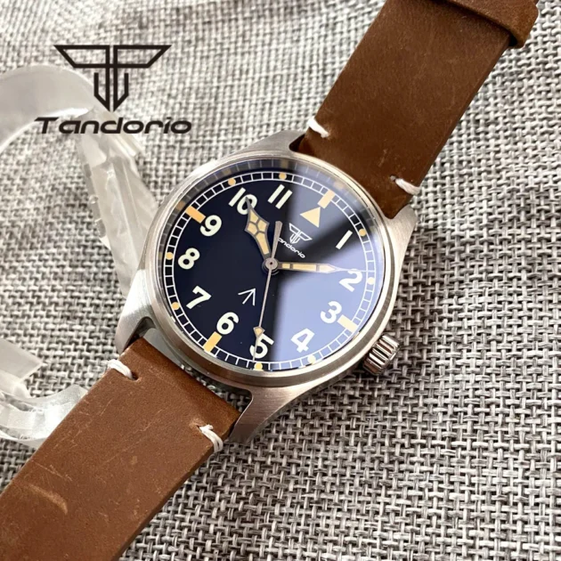 kf Sf8a49f9e05444db2ae9724ba9a8445b0y Tandorio Fashion 39mm Pilot Men s Dive Automatic Watch 20Bar NH35A PT5000 Movement Sapphire Glass Luminous